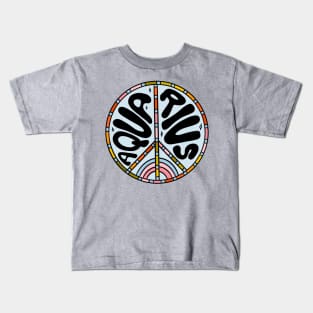 Aquarius Peace Sign Kids T-Shirt